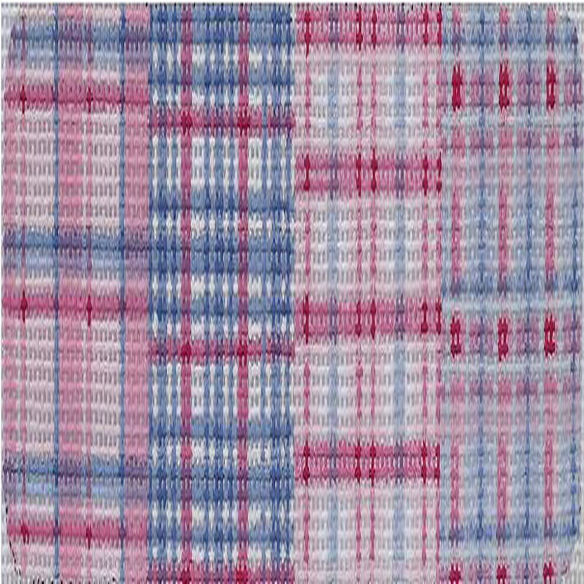 Cuff Madras Patchwork pinks & periwinkles