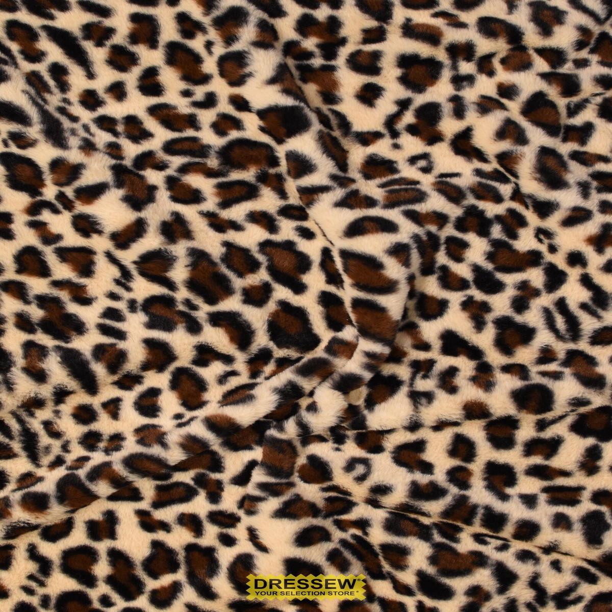 Leopard Faux Fur Cream / Brown / Black