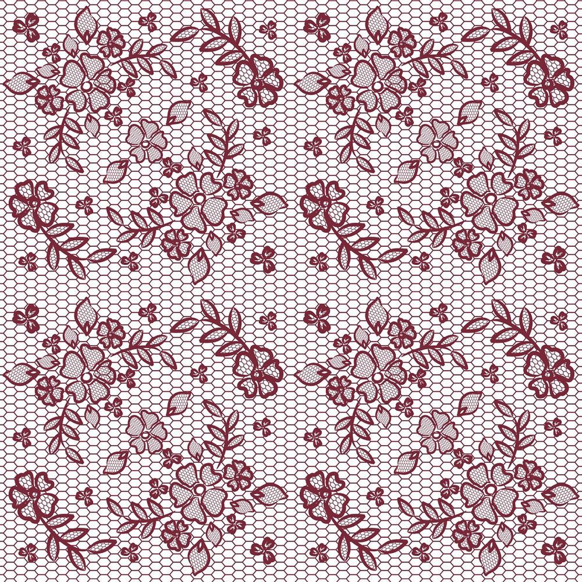Marsala Lacey Floral Fabric