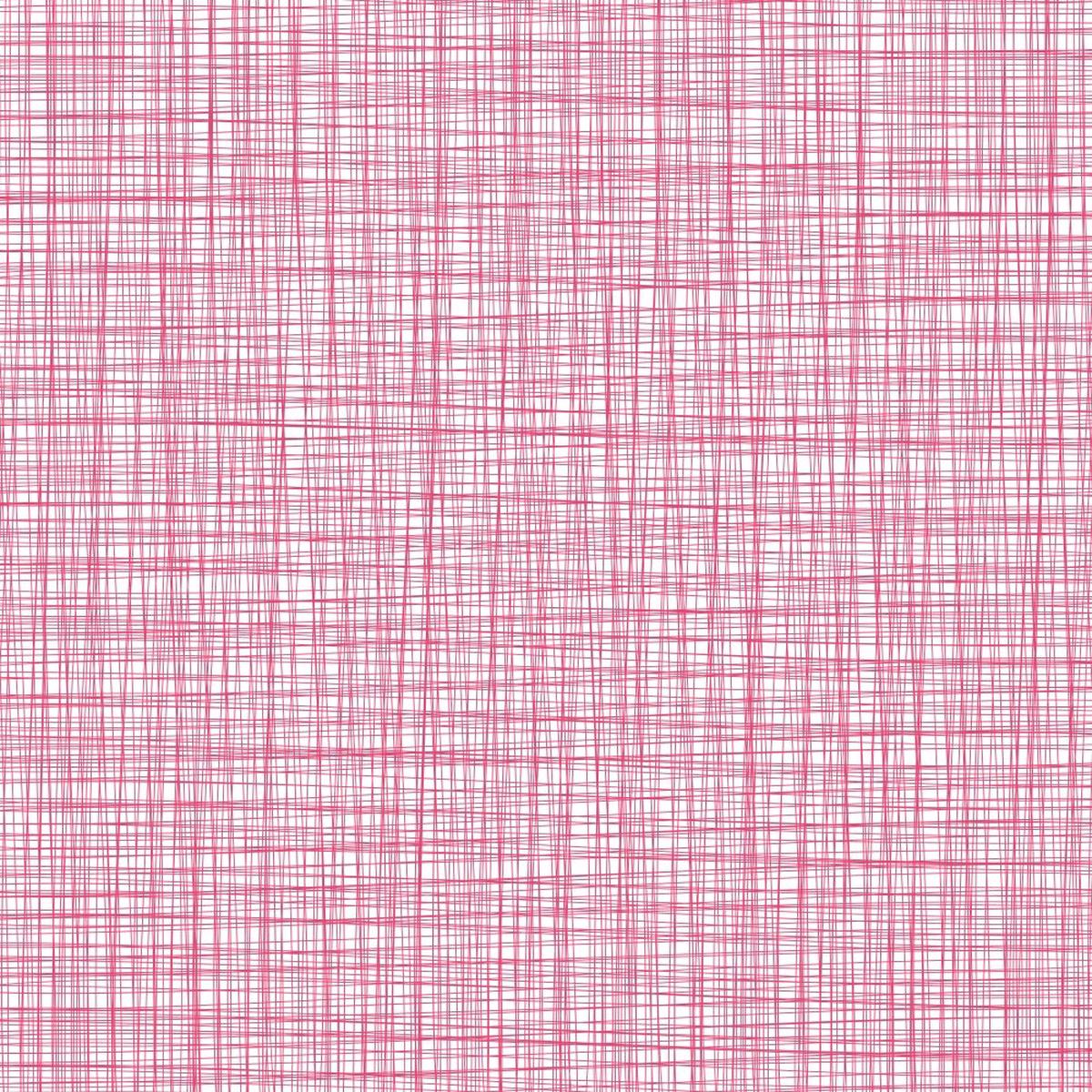 Pencil Hatching Fabric - Pink Carmine