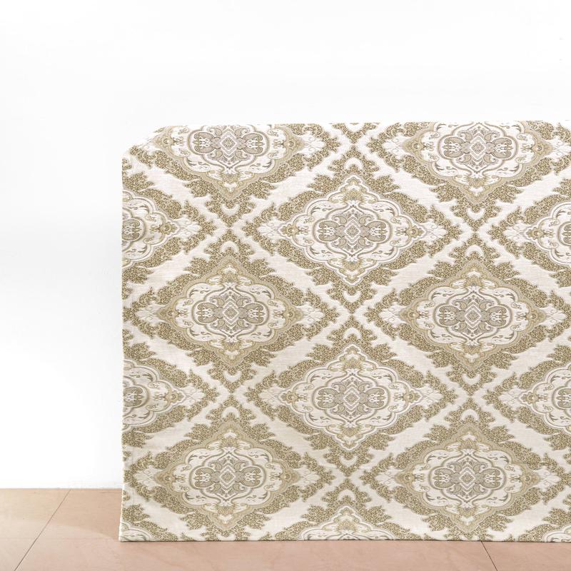 'Almost Ivory' Fabric by the Metre (White/ Beige/ Brown)