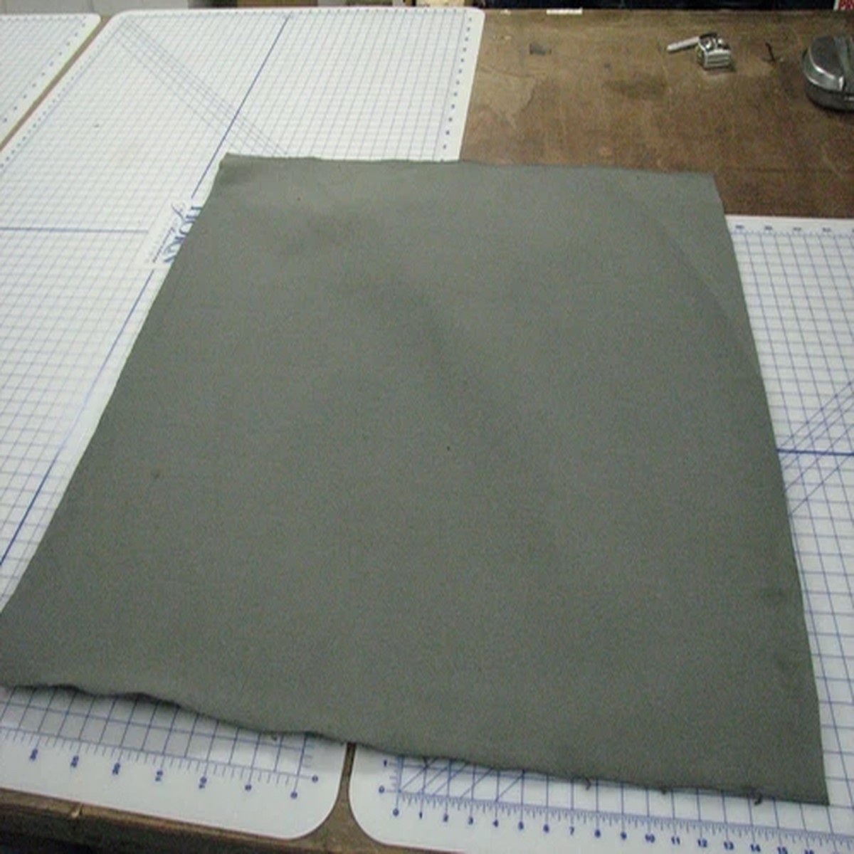 ' military 42" wide yard of fabric cotton duck grey USGI army heavy thick 3LBS